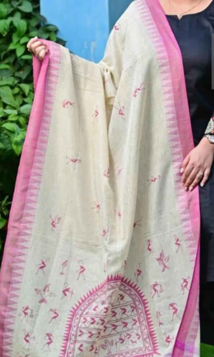 HAND PAINTED DUPATTA
